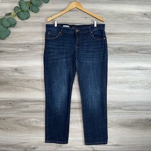 Kut From The Kloth Catherine Ankle Straight Dark Wash Jeans